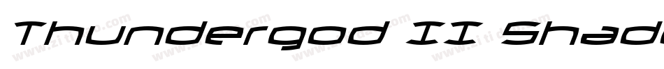 Thundergod II Shadow字体转换